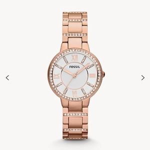 Fossil Virginia Rose Gold Stainless Steel Watch